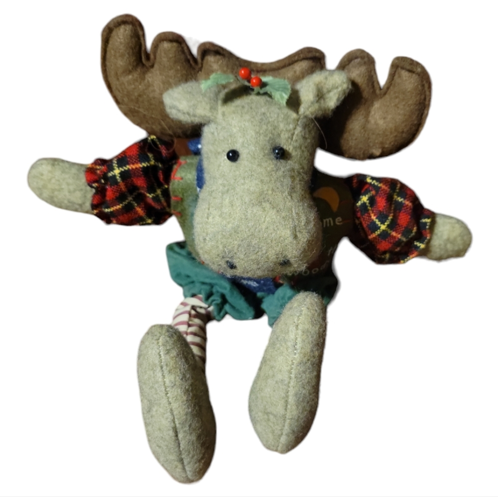 Vtg Moose Elf Doll "Welcome to the Woods"